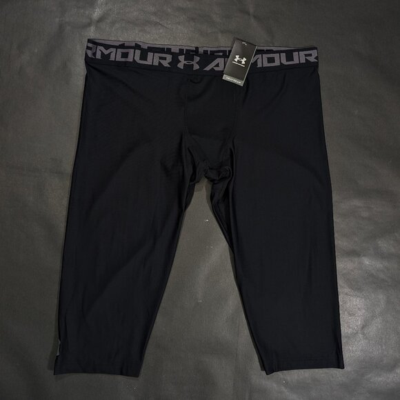 Under Armour 2.0 HeatGear 3/4 Leggings Compression Mens 5XL 1289574 Black $32 - Picture 1 of 7